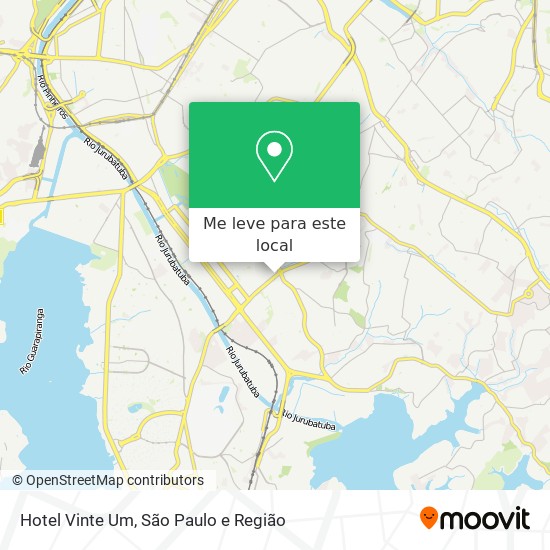 Hotel Vinte Um mapa