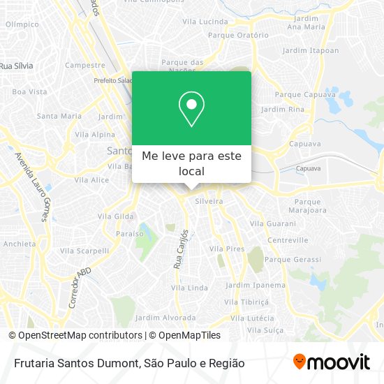 Frutaria Santos Dumont mapa