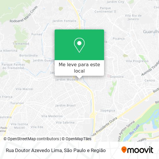Rua Doutor Azevedo Lima mapa