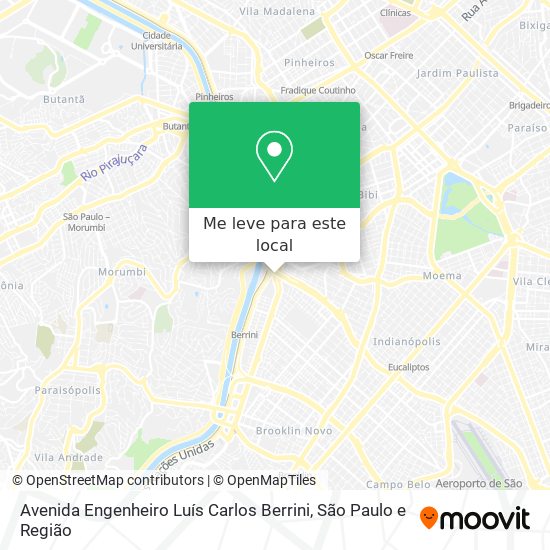 Avenida Engenheiro Luís Carlos Berrini mapa
