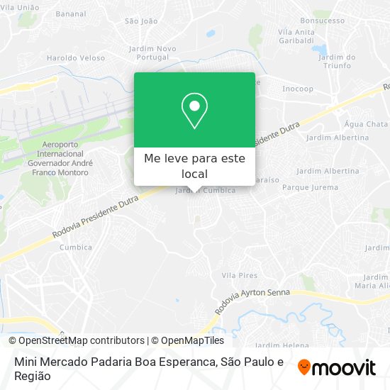 Mini Mercado Padaria Boa Esperanca mapa