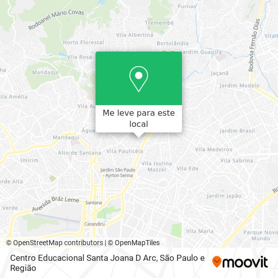 Centro Educacional Santa Joana D Arc mapa