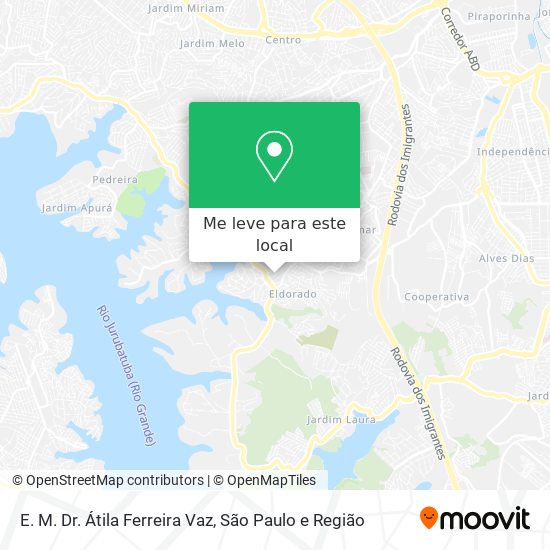 E. M. Dr. Átila Ferreira Vaz mapa