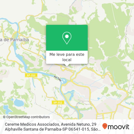 Cereme Medicos Associados, Avenida Netuno, 29 Alphaville Santana de Parnaíba-SP 06541-015 mapa