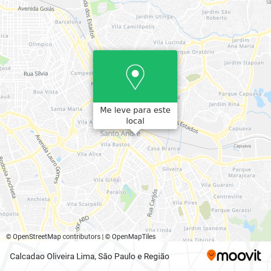 Calcadao Oliveira Lima mapa