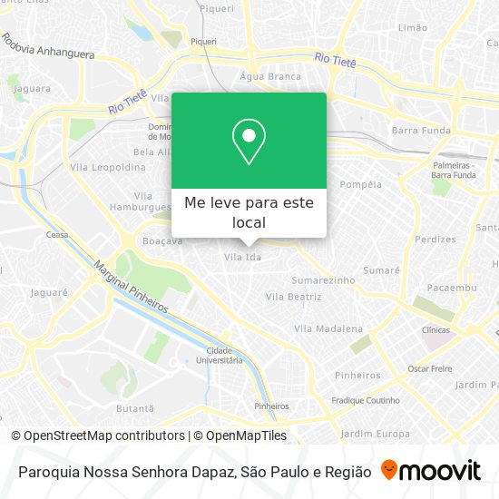 Paroquia Nossa Senhora Dapaz mapa