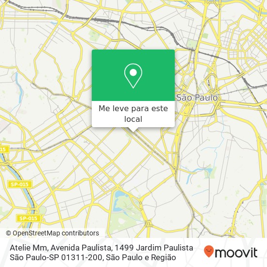 Atelie Mm, Avenida Paulista, 1499 Jardim Paulista São Paulo-SP 01311-200 mapa