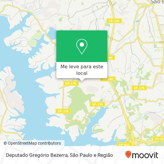 Deputado Gregório Bezerra, Avenida dos Pereiras Diadema-SP mapa