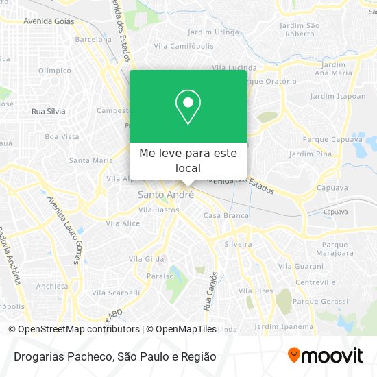 Drogarias Pacheco mapa