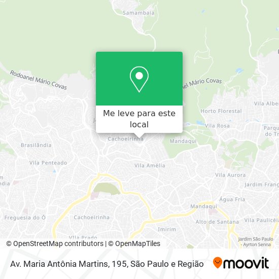 Av. Maria Antônia Martins, 195 mapa