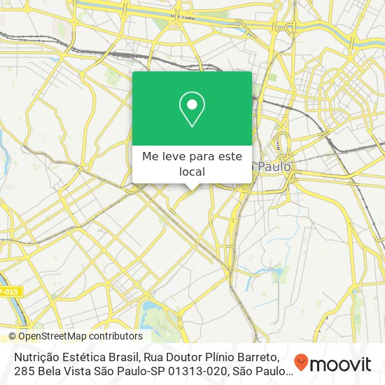 Nutrição Estética Brasil, Rua Doutor Plínio Barreto, 285 Bela Vista São Paulo-SP 01313-020 mapa