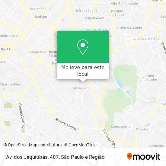 Av. dos Jequitibás, 407 mapa