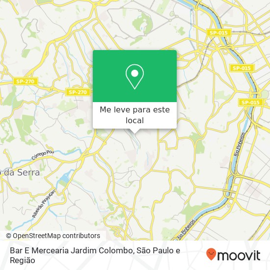 Bar E Mercearia Jardim Colombo, Rua Valdo Paoliello Júnior, 80 Vila Sônia São Paulo-SP 05626-100 mapa