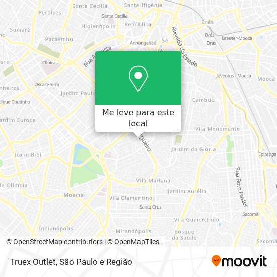 Truex Outlet mapa