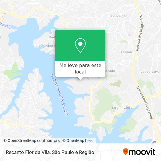 Recanto Flor da Vila mapa