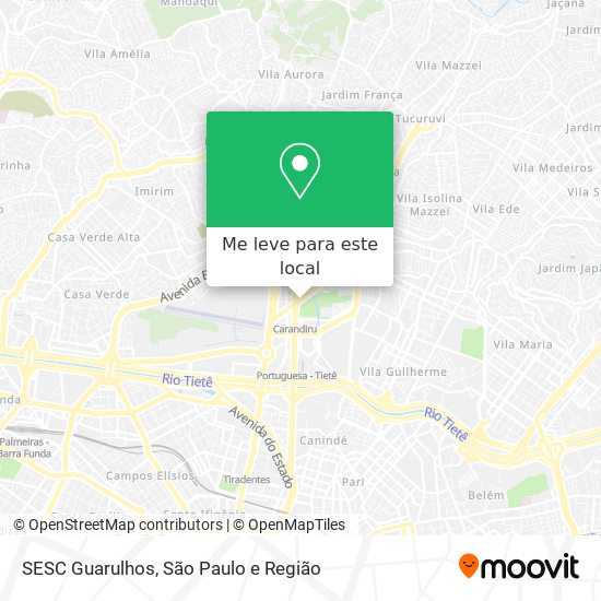 SESC Guarulhos mapa