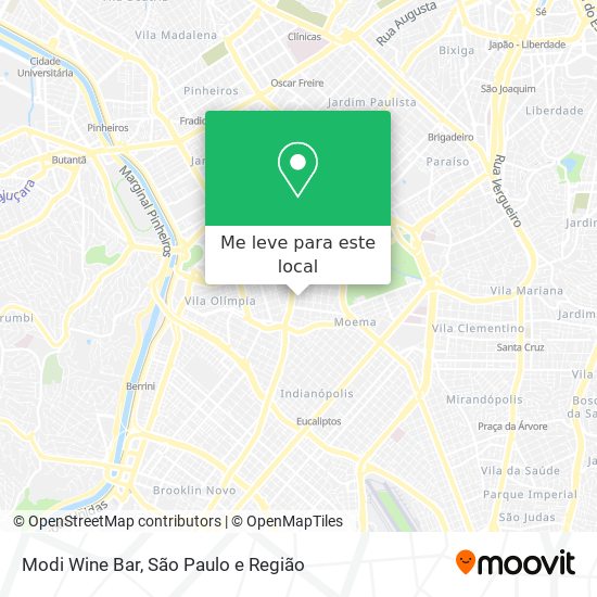 Modi Wine Bar mapa