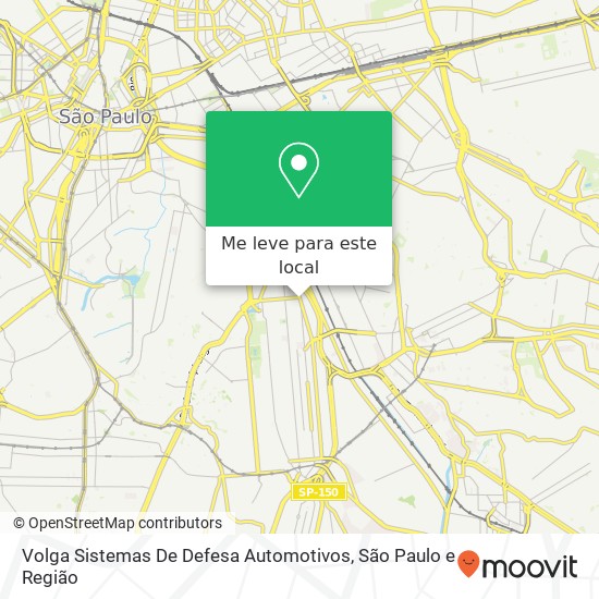 Volga Sistemas De Defesa Automotivos, Rua Manifesto, 420 Ipiranga São Paulo-SP 04209-000 mapa