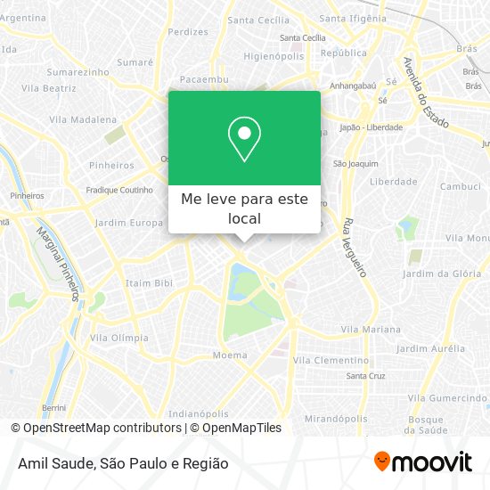 Amil Saude mapa