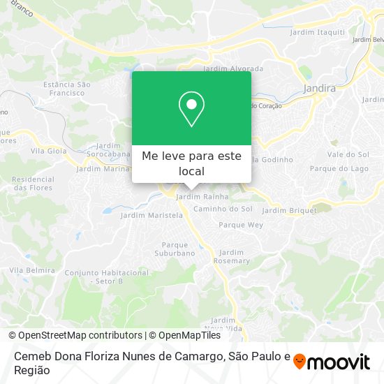 Cemeb Dona Floriza Nunes de Camargo mapa