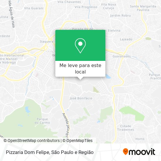 Pizzaria Dom Felipe mapa