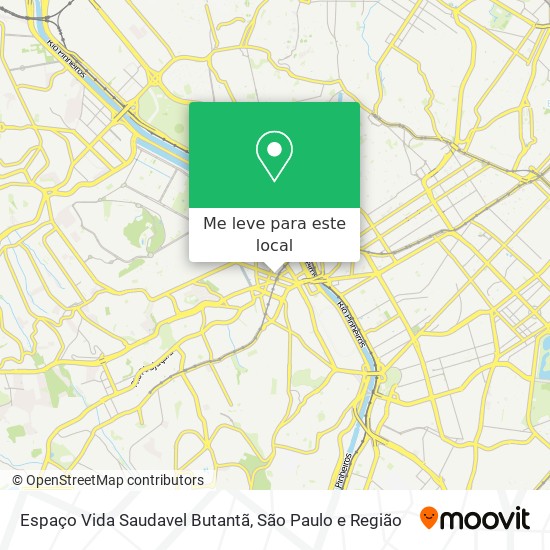 Espaço Vida Saudavel Butantã mapa