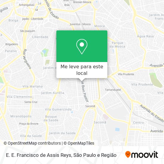 E. E. Francisco de Assis Reys mapa