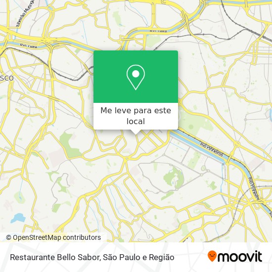 Restaurante Bello Sabor mapa