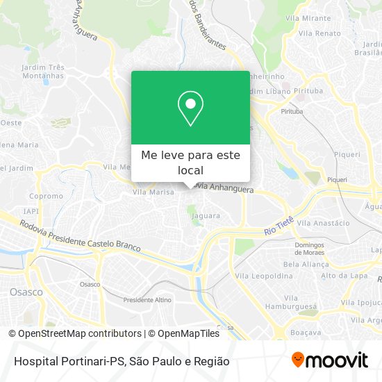 Hospital Portinari-PS mapa