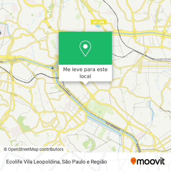 Ecolife Vila Leopoldina mapa