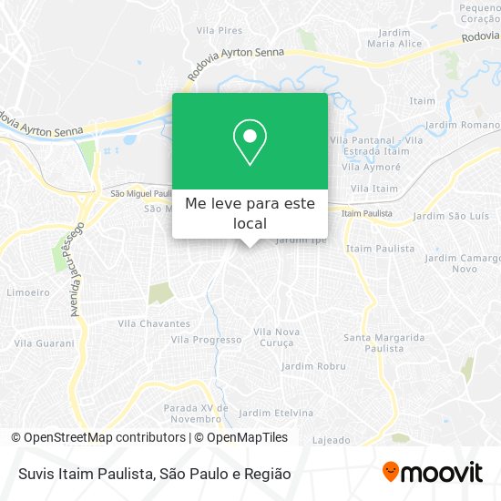 Suvis Itaim Paulista mapa