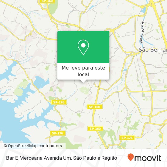 Bar E Mercearia Avenida Um mapa