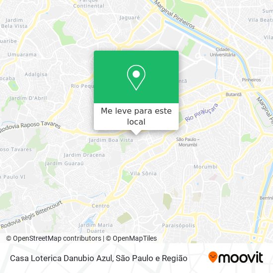Casa Loterica Danubio Azul mapa