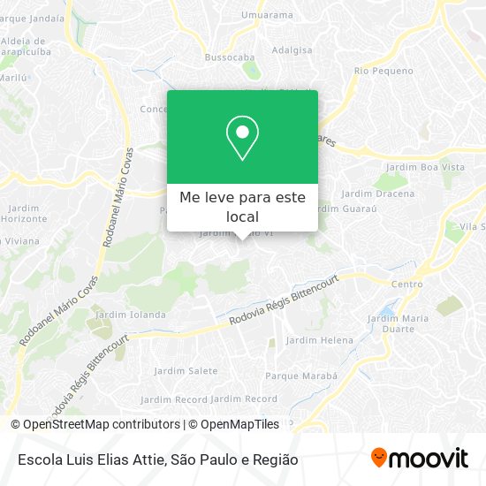 Escola Luis Elias Attie mapa