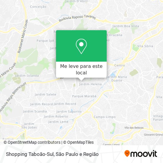 Shopping Taboão-Sul mapa