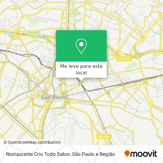 Restaurante Cris Todo Sabor mapa