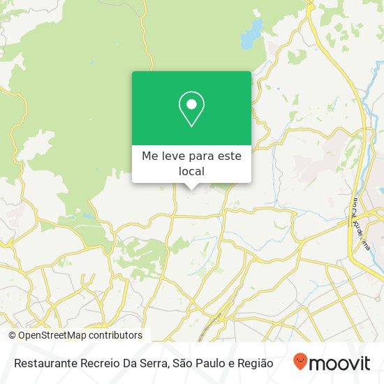 Restaurante Recreio Da Serra, Rua Antônio Luís Saião, 30 Tremembé São Paulo-SP 02355-320 mapa