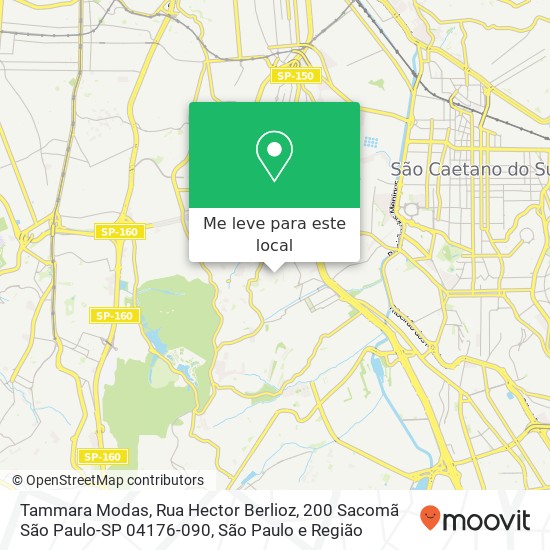 Tammara Modas, Rua Hector Berlioz, 200 Sacomã São Paulo-SP 04176-090 mapa