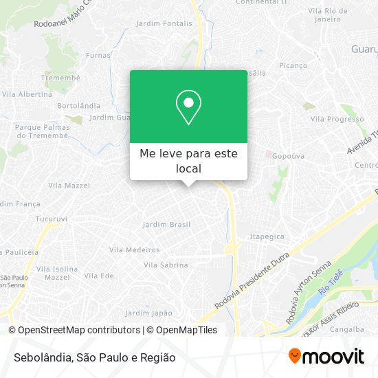 Sebolândia mapa