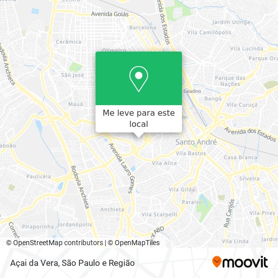 Açai da Vera mapa