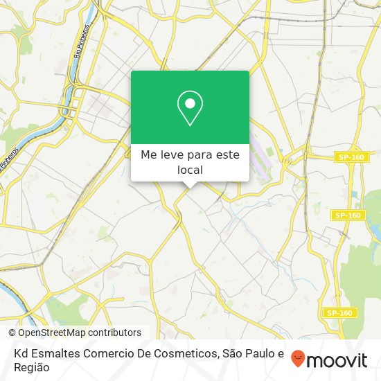 Kd Esmaltes Comercio De Cosmeticos, Avenida Jônia, 71 Campo Belo São Paulo-SP 04634-010 mapa