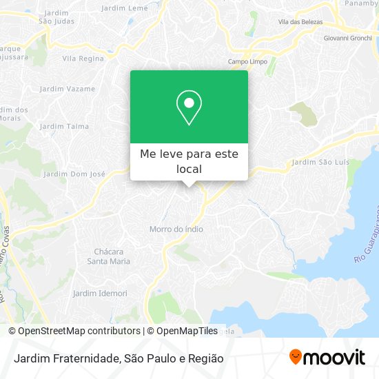 Jardim Fraternidade mapa