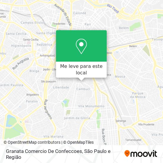 Granata Comercio De Confeccoes mapa