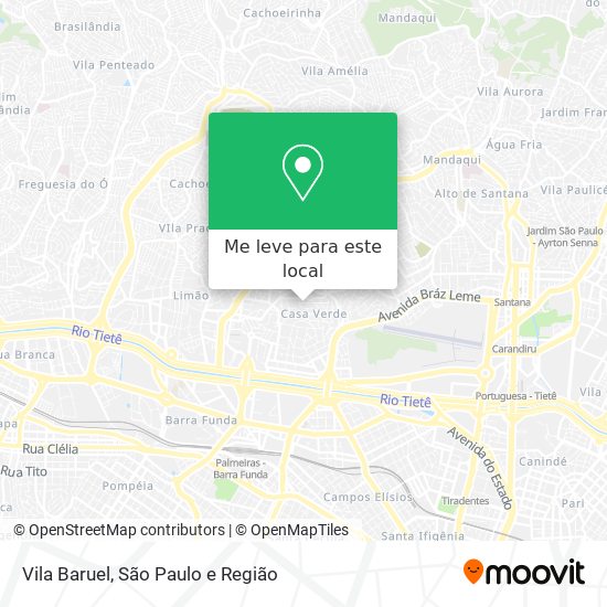 Vila Baruel mapa