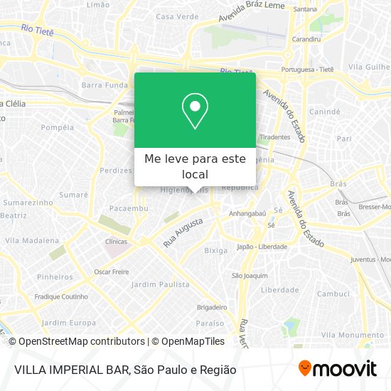 VILLA IMPERIAL BAR mapa