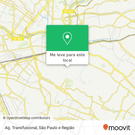 Ag. Transfusional, Rua Francisco Marengo Tatuapé São Paulo-SP 03313-001 mapa