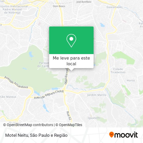 Motel Neitu mapa