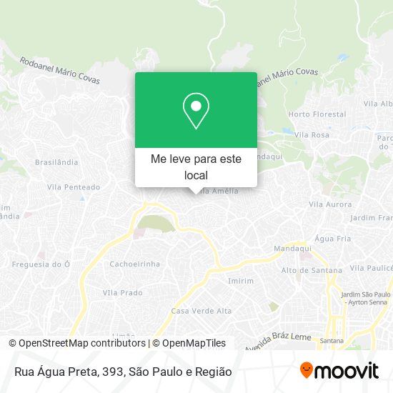 Rua Água Preta, 393 mapa