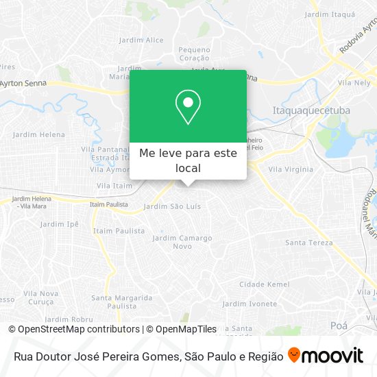 Rua Doutor José Pereira Gomes mapa