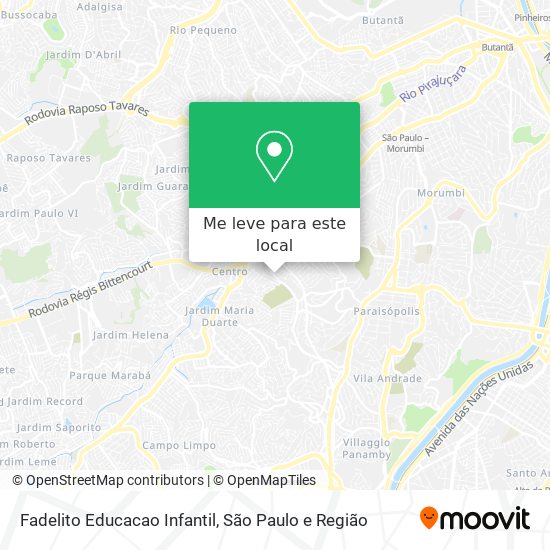 Fadelito Educacao Infantil mapa